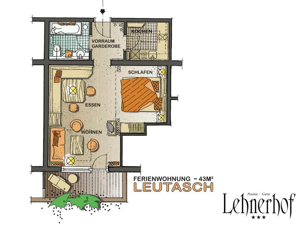 Pension Lehnerhof Лойташ Стая снимка